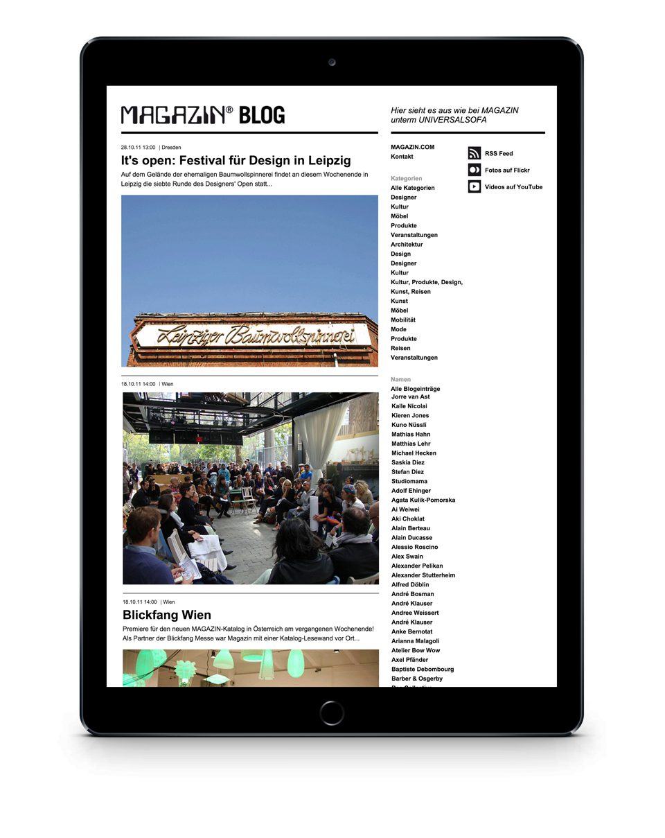 Magazin Multichannel Communication Magazin-Blog iPad