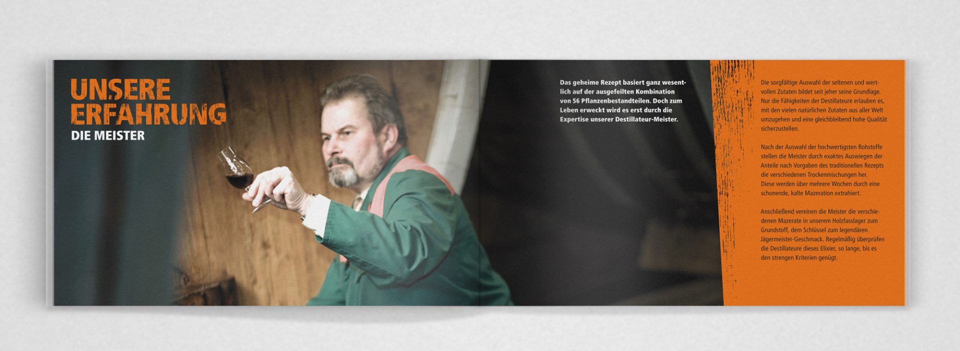 Broschüre für Mitarbeiter zum neuen Brand Design von Jägermeister entwickelt von Realgestalt