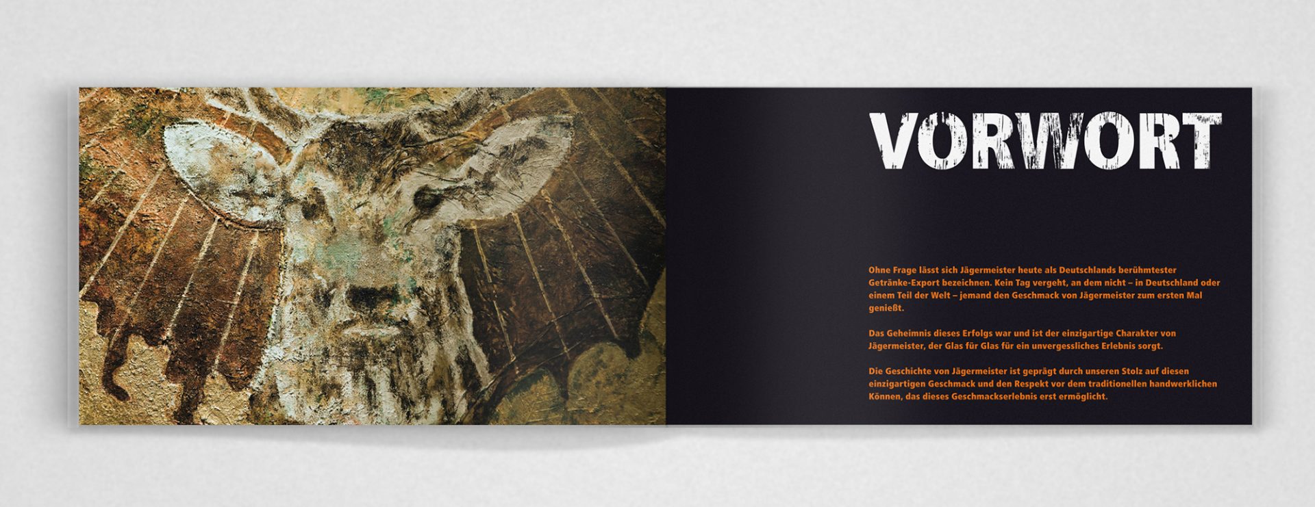Broschüre für Mitarbeiter zum neuen Brand Design von Jägermeister entwickelt von Realgestalt